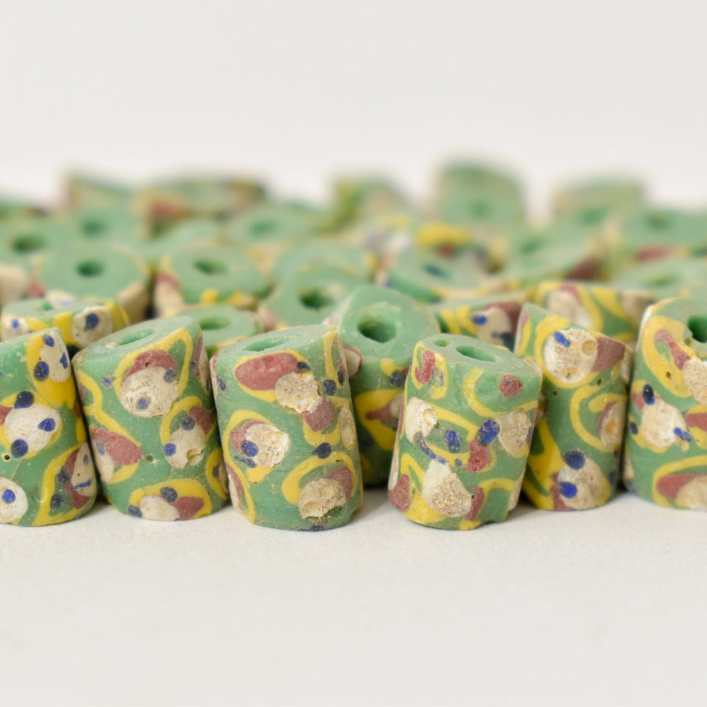 55 Venetian Green Trade Beads