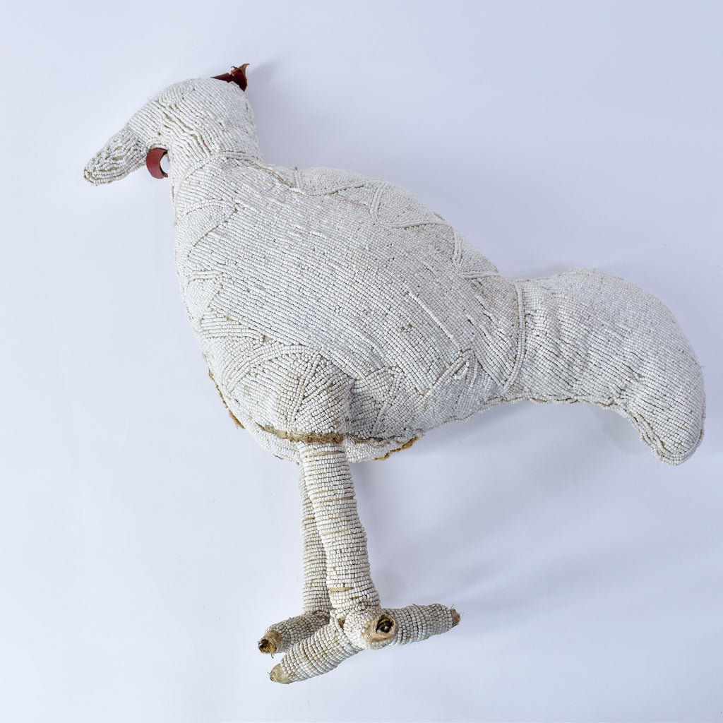 Yoruba Beaded White Chicken Nigeria