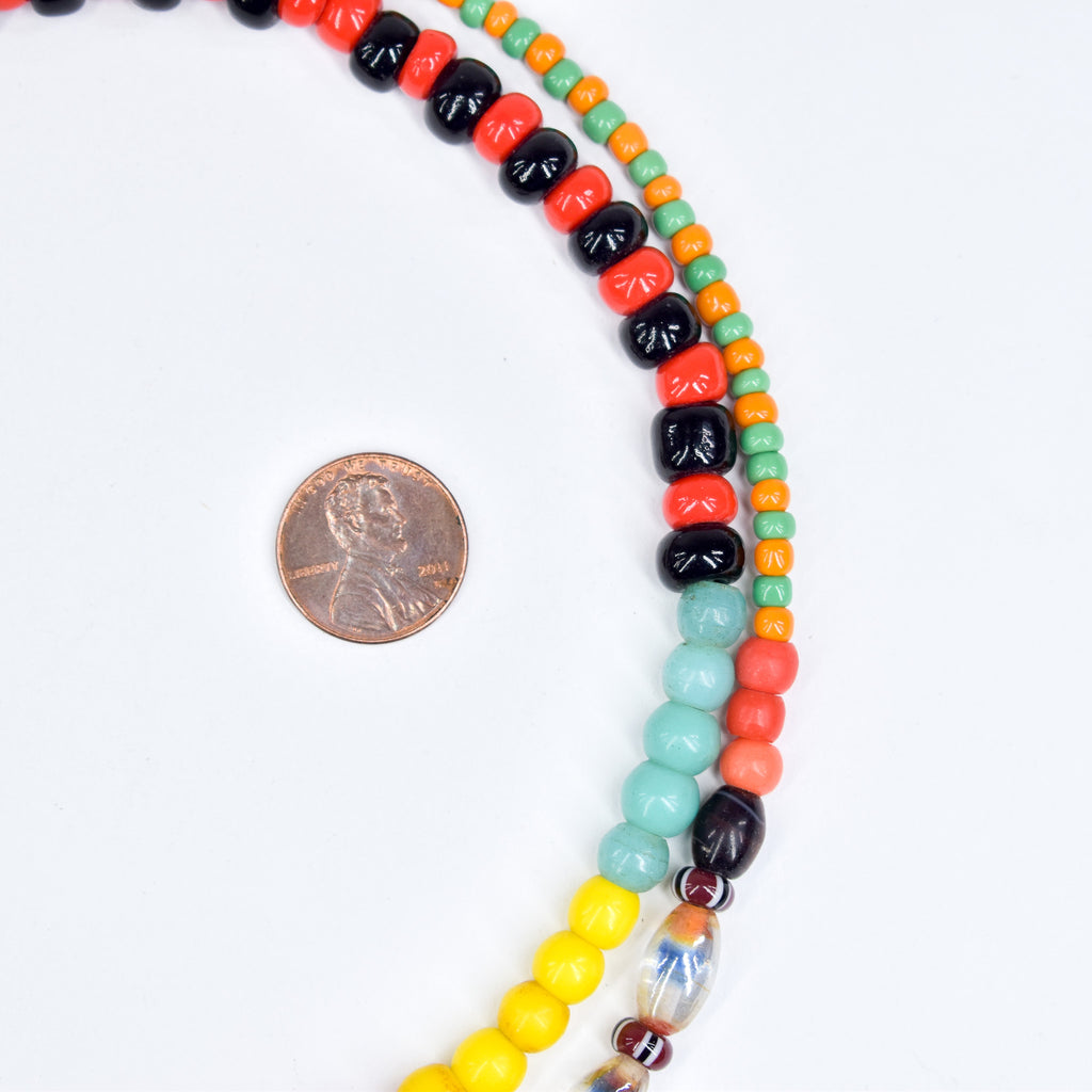 Bohemian Mixed Trade Beads 32 Inch