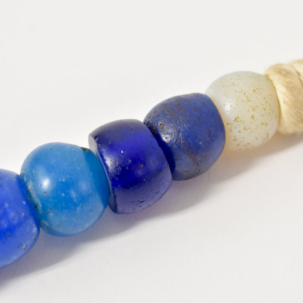 Old European Blue Trade Beads 36 Inch
