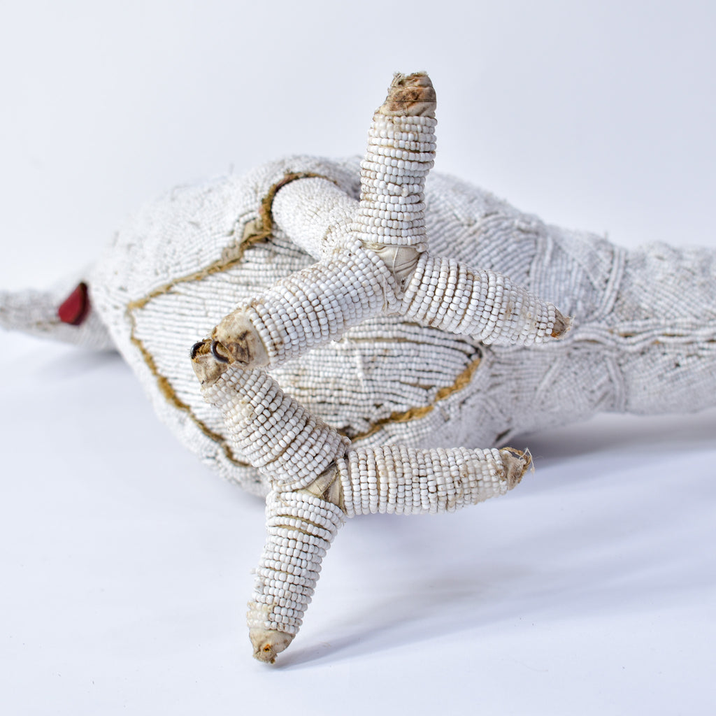 Yoruba Beaded White Chicken Nigeria