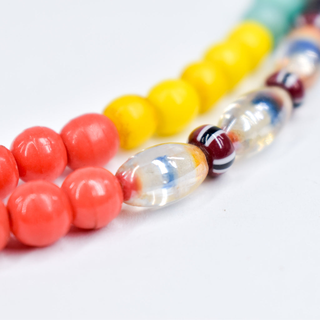 Bohemian Mixed Trade Beads 32 Inch