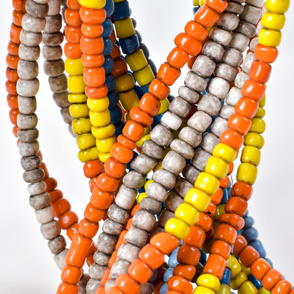 11 Strands Mixed Glass Trade Bead Grab Bag