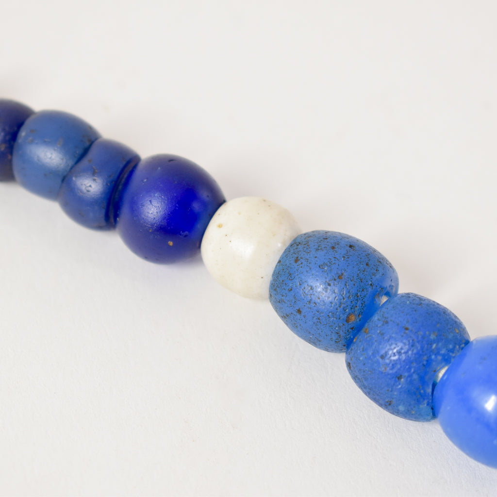 Old European Blue Trade Beads 36 Inch