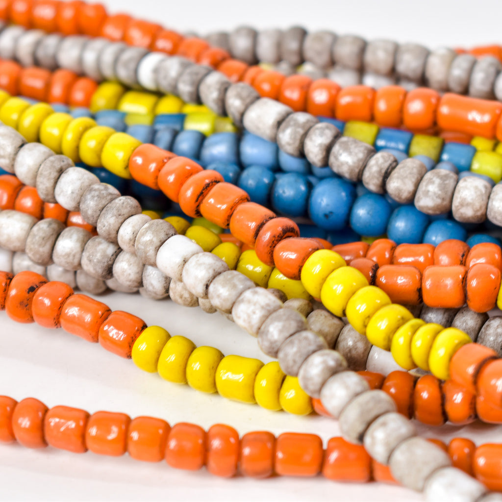 11 Strands Mixed Glass Trade Bead Grab Bag