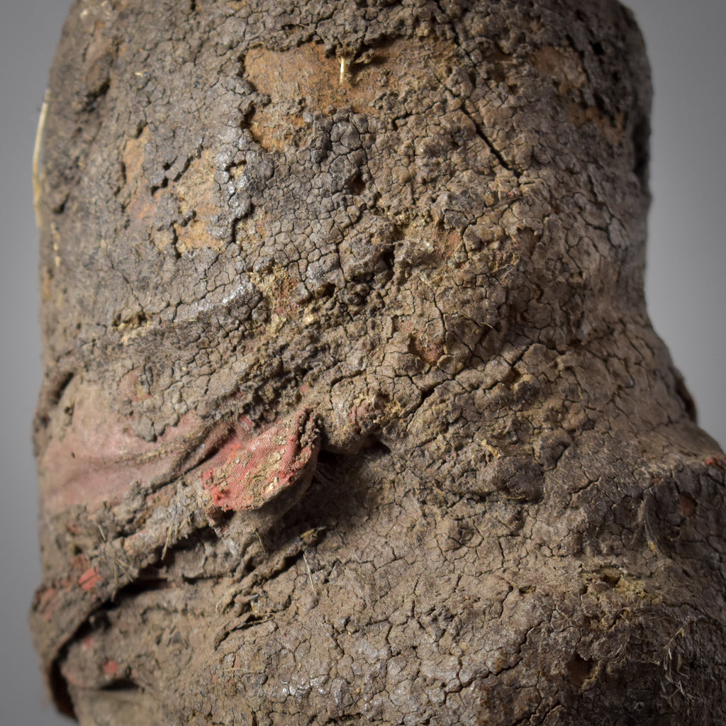 Fon Vodun Bocio Male Hunter With Three Faces Carving Benin