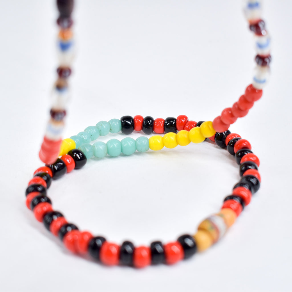 Bohemian Mixed Trade Beads 32 Inch