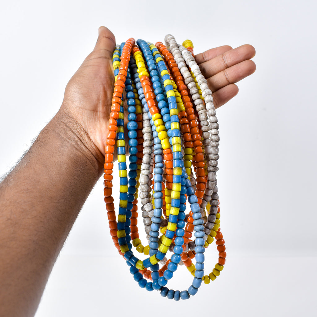 11 Strands Mixed Glass Trade Bead Grab Bag