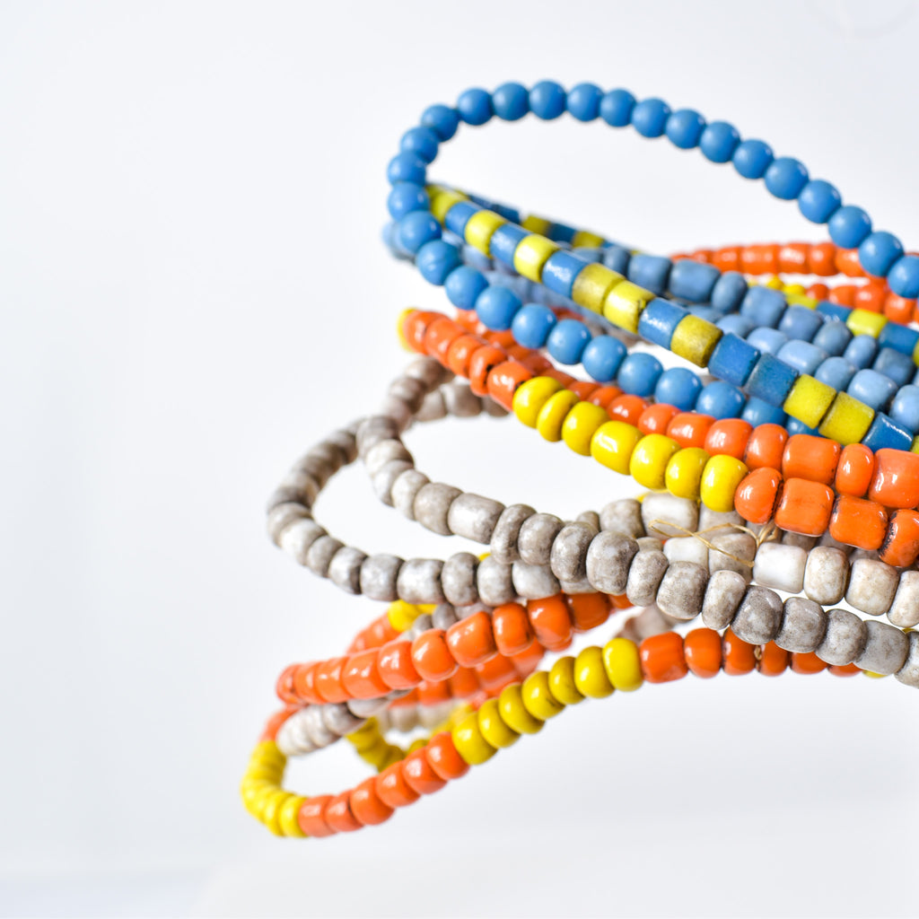 11 Strands Mixed Glass Trade Bead Grab Bag