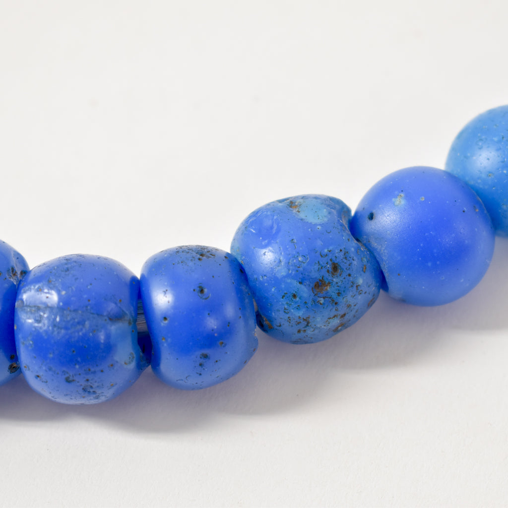 Old European Blue Trade Beads 36 Inch