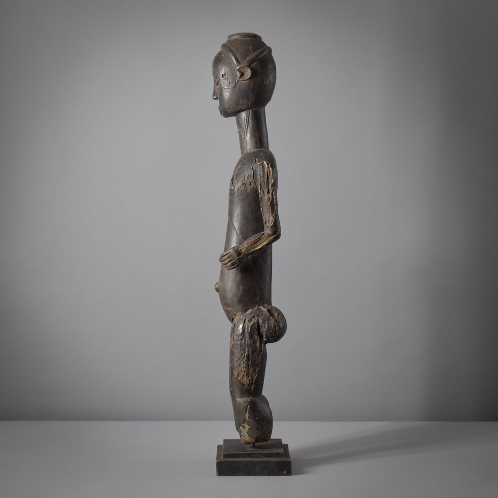 Bete Standing Male Figure on Custom Base Côte d'Ivoire