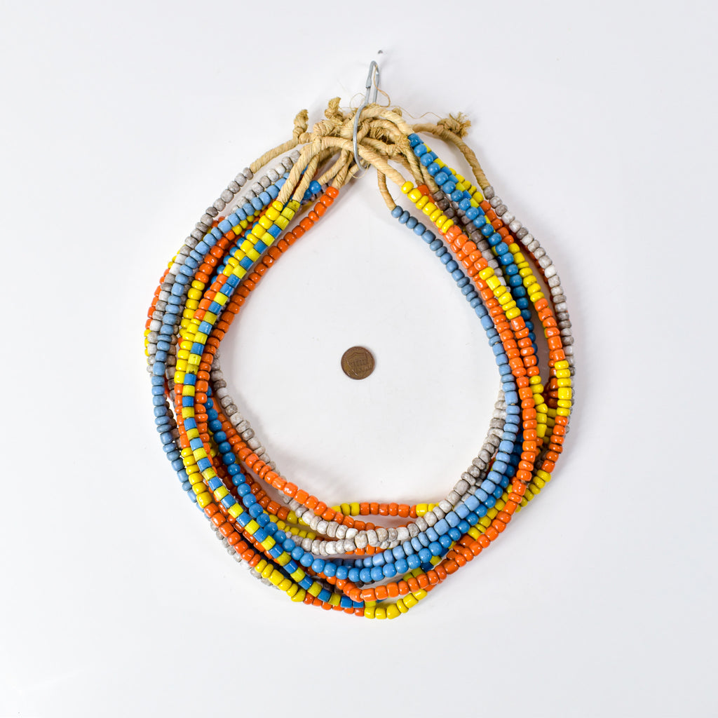 11 Strands Mixed Glass Trade Bead Grab Bag