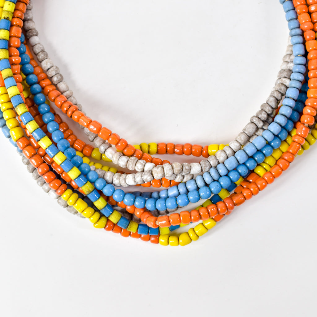 11 Strands Mixed Glass Trade Bead Grab Bag