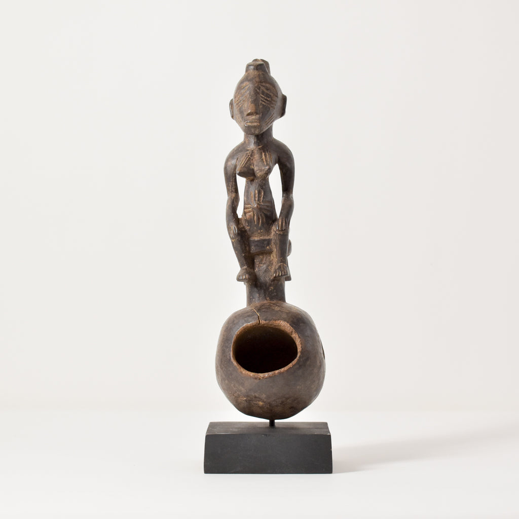 Senufo Figural Ladle on Custom Base Côte d'Ivoire