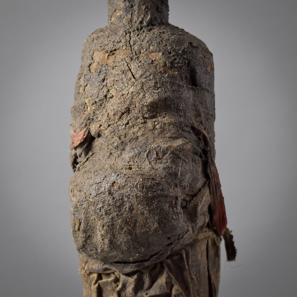 Fon Vodun Bocio Male Hunter With Three Faces Carving Benin