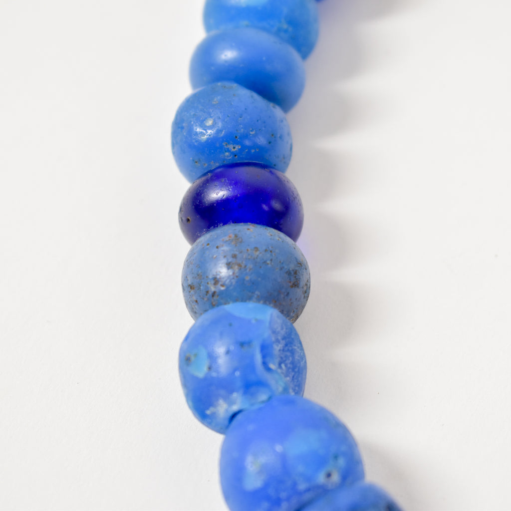 Old European Blue Trade Beads 36 Inch