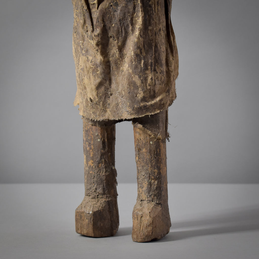 Fon Vodun Bocio Male Hunter With Three Faces Carving Benin