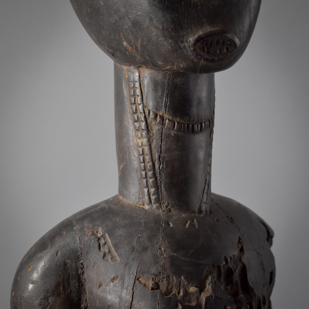 Bete Standing Male Figure on Custom Base Côte d'Ivoire