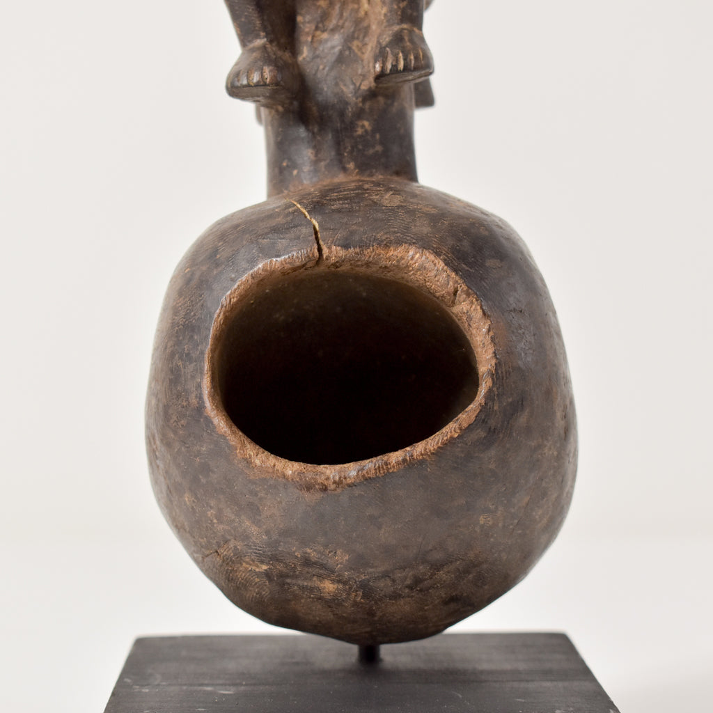 Senufo Figural Ladle on Custom Base Côte d'Ivoire