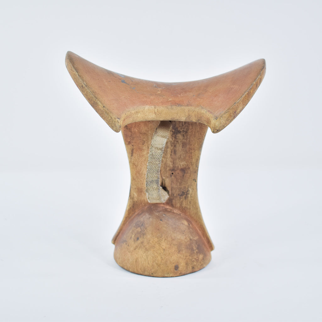 Maasai Wood Headrest with Strap Kenya