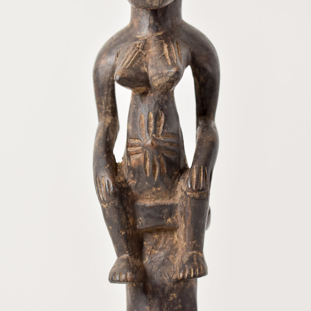 Senufo Figural Ladle on Custom Base Côte d'Ivoire