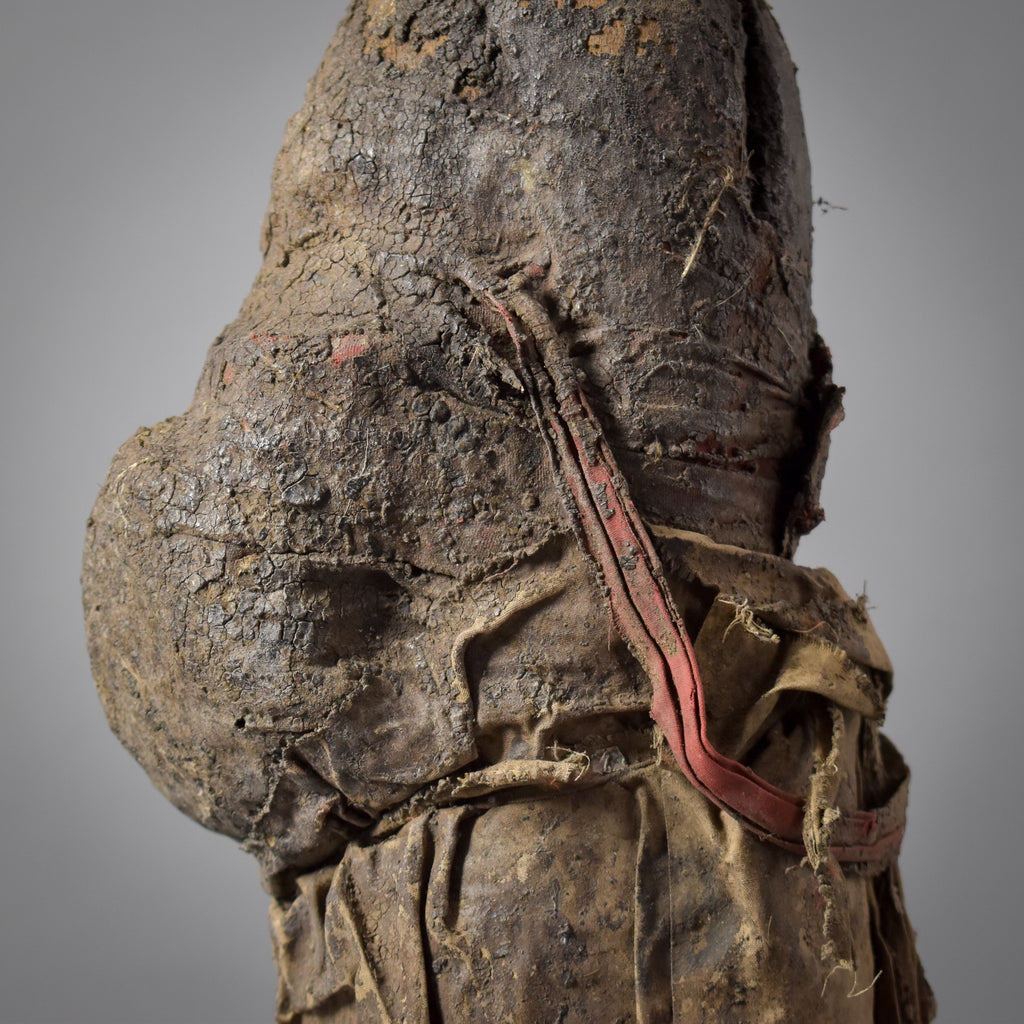 Fon Vodun Bocio Male Hunter With Three Faces Carving Benin