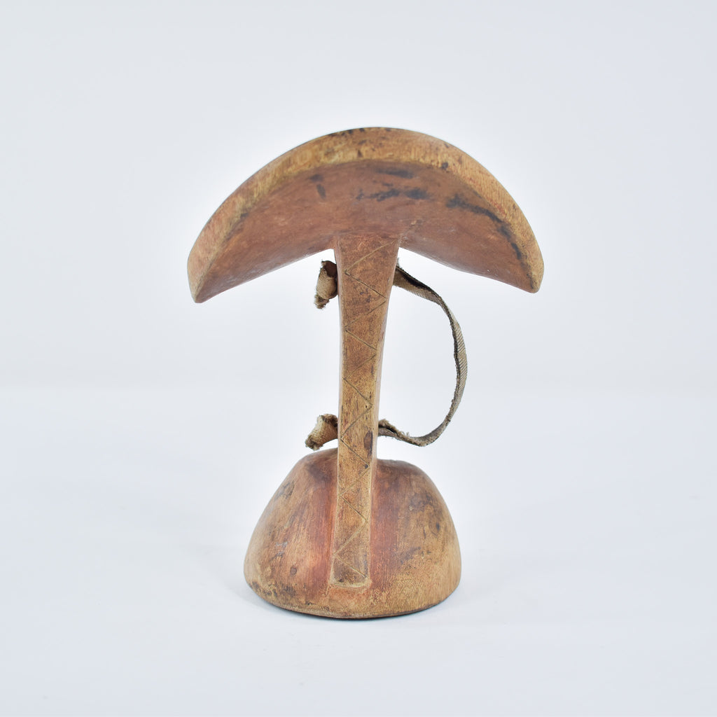 Maasai Wood Headrest with Strap Kenya