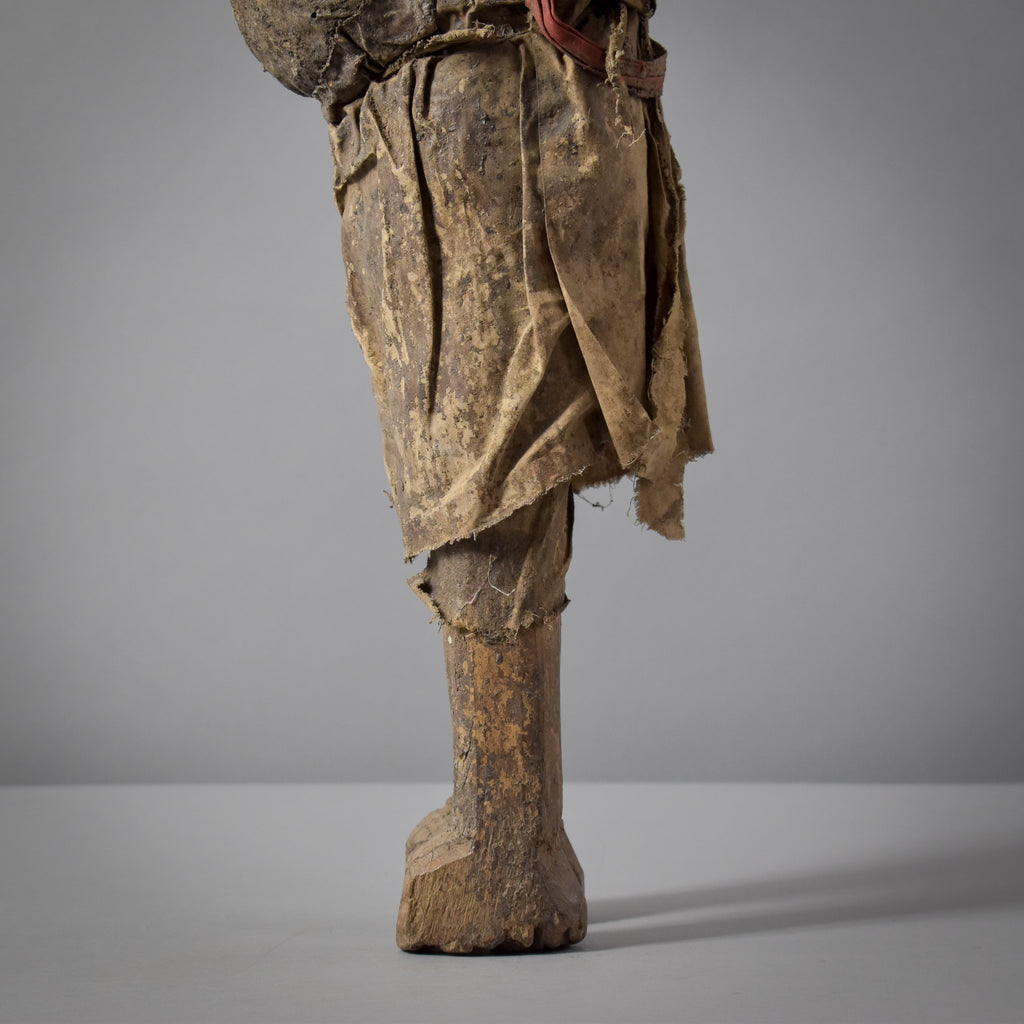 Fon Vodun Bocio Male Hunter With Three Faces Carving Benin