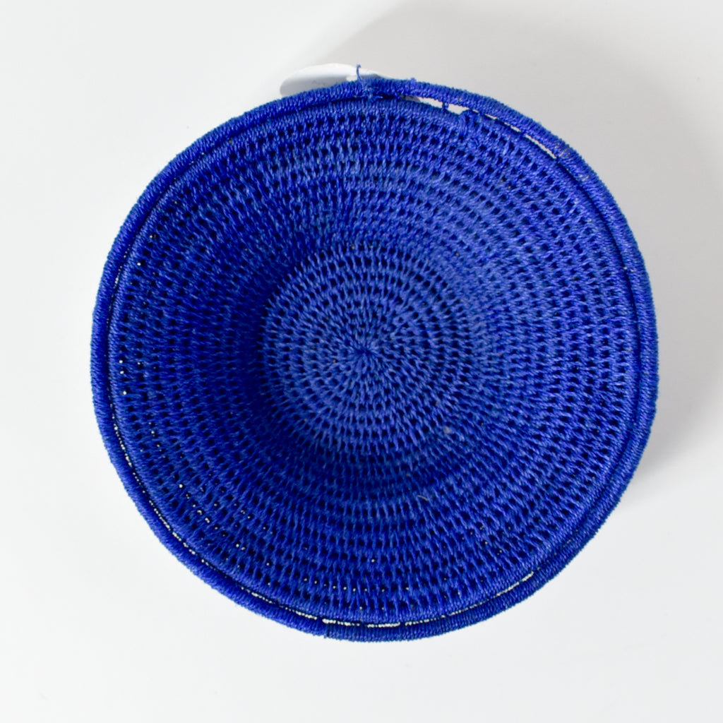 Blue Sisal Handwoven Basket Eswatini