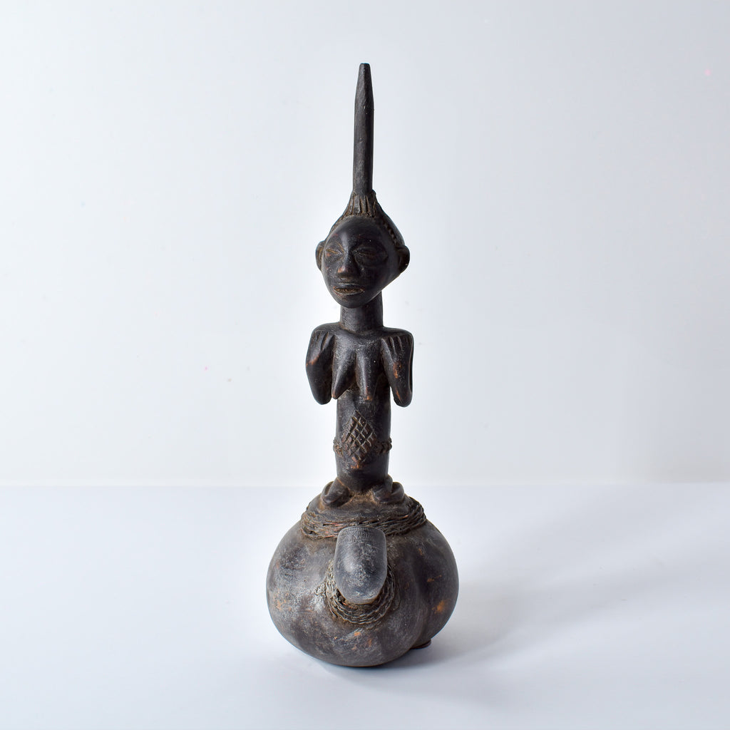 Luba Pipe with Female Figure Congo