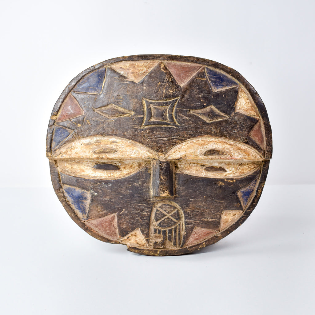Teke Painted Wood Mask Congo