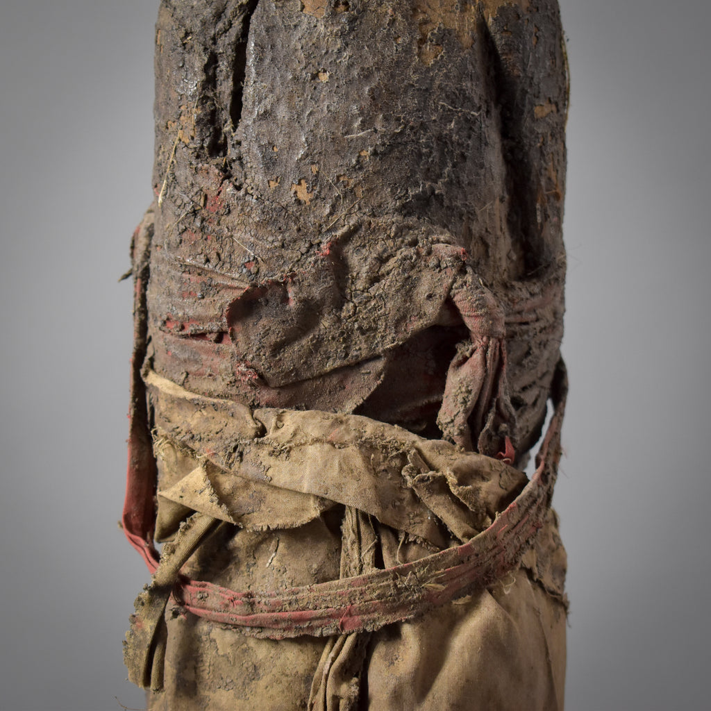 Fon Vodun Bocio Male Hunter With Three Faces Carving Benin