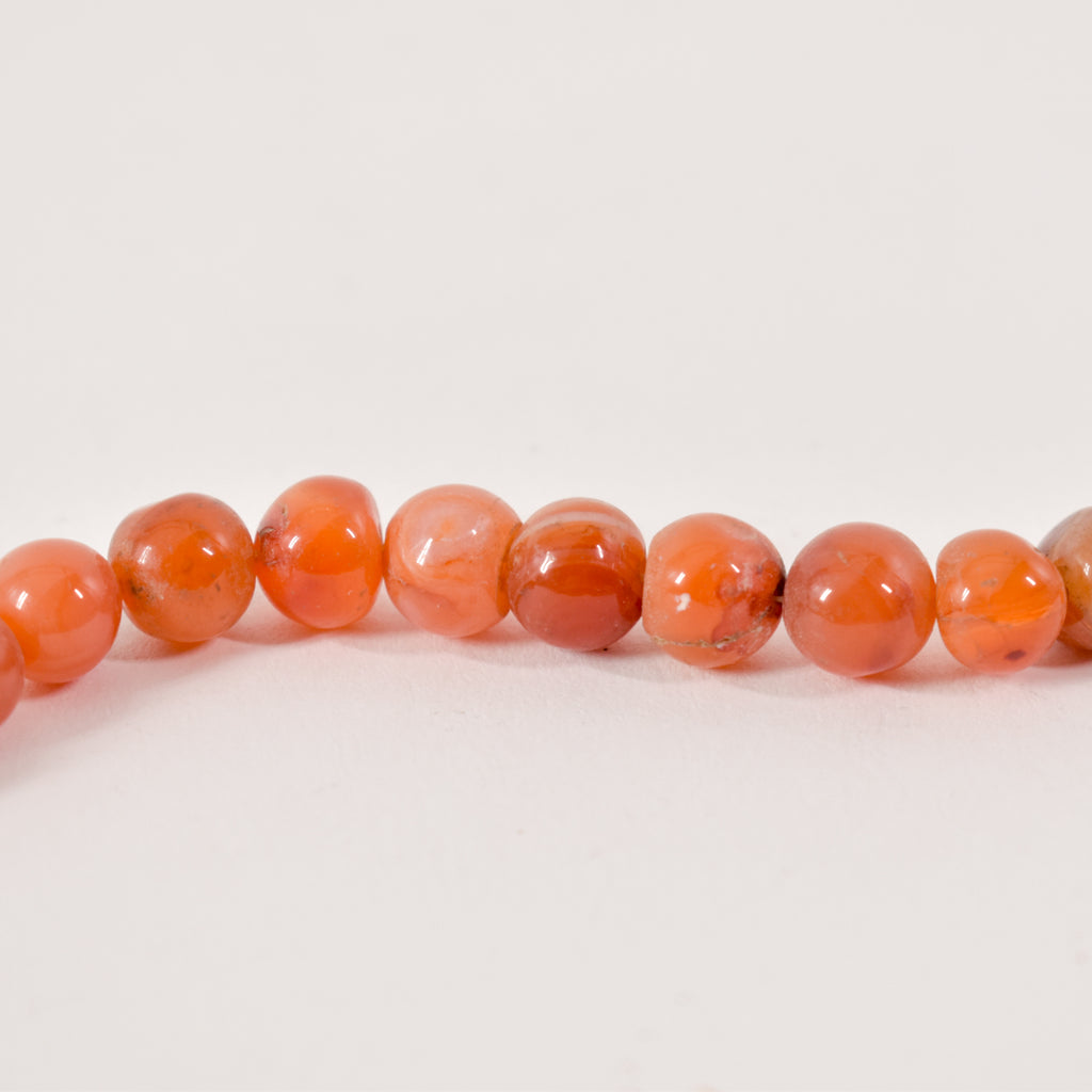 Polished Carnelian Stone Beads Nigeria