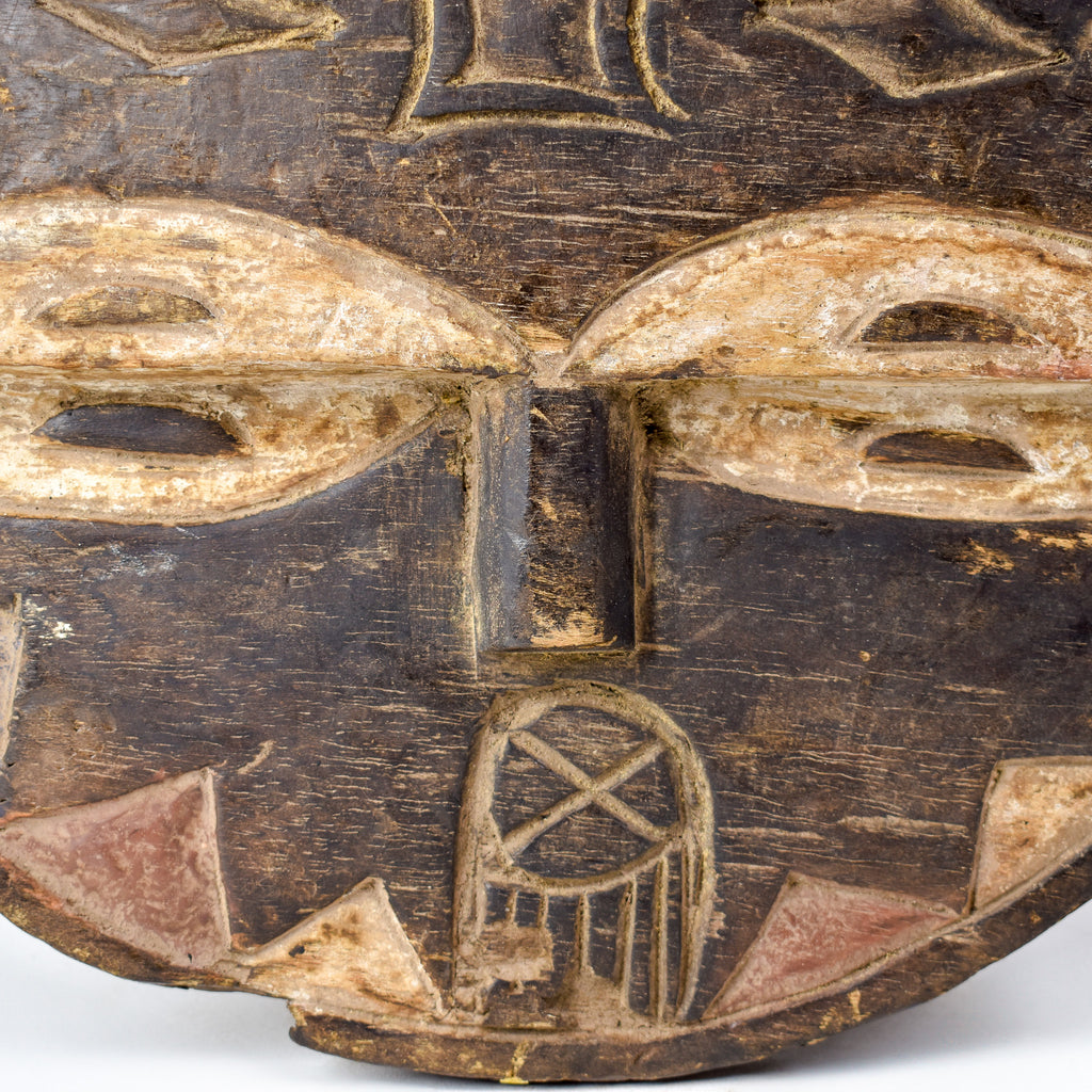 Teke Painted Wood Mask Congo