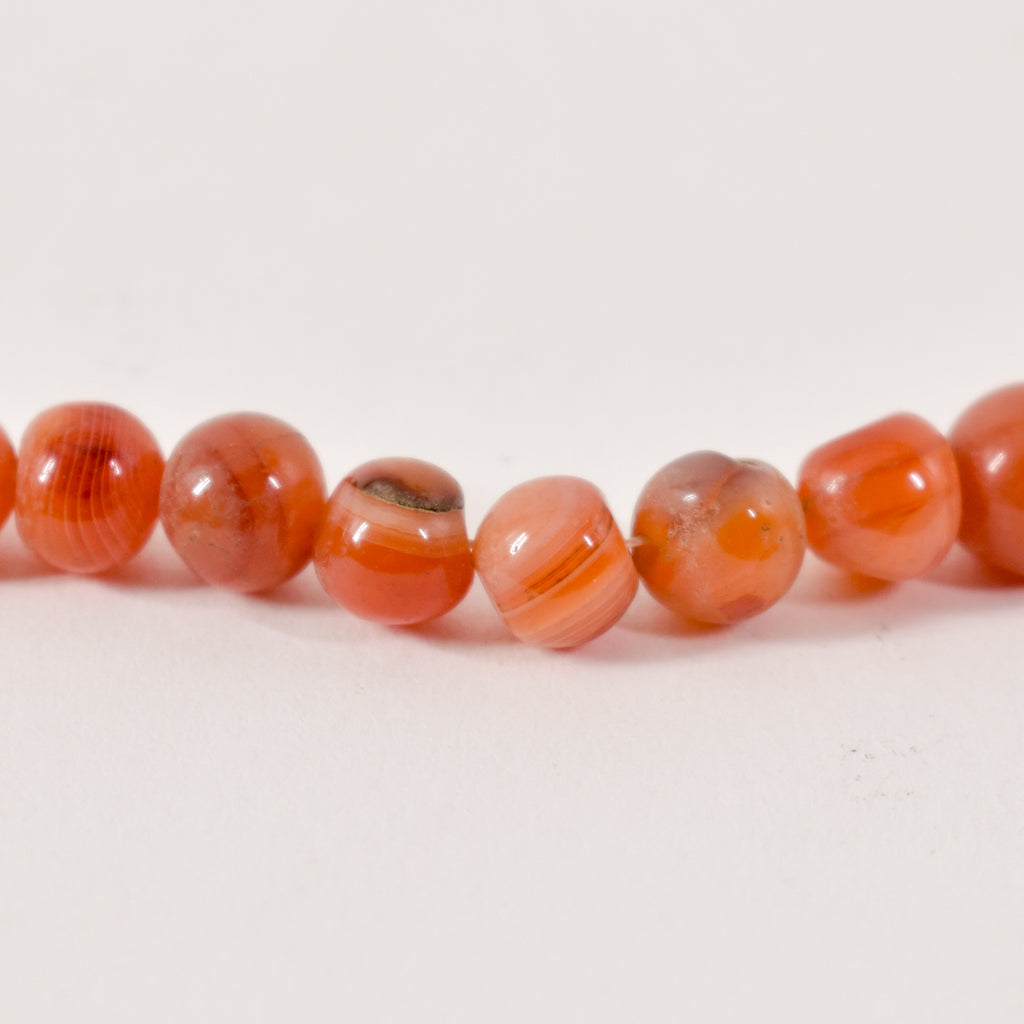 Polished Carnelian Stone Beads Nigeria