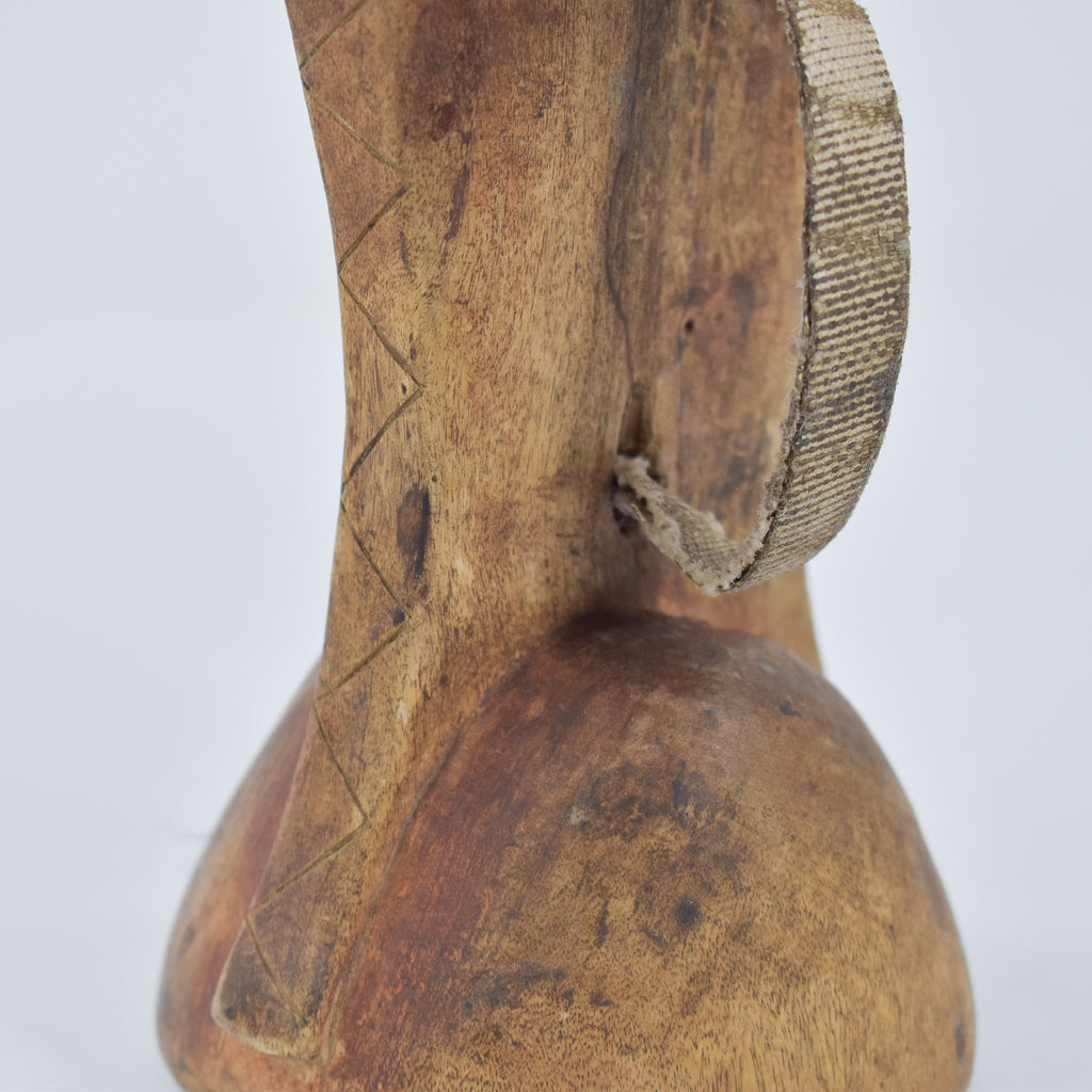 Maasai Wood Headrest with Strap Kenya