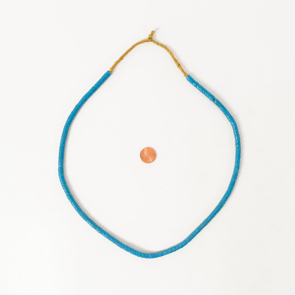Snake Interlocking Blue Trade Beads