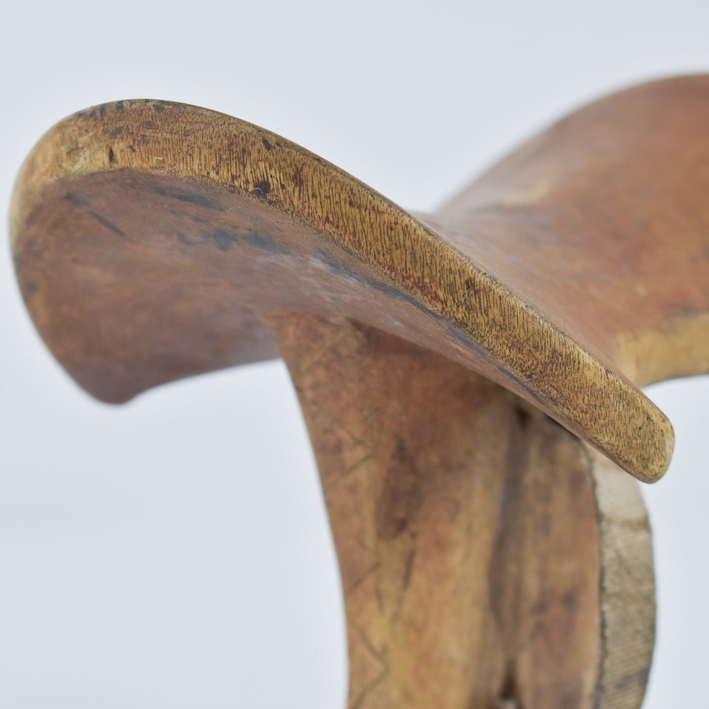 Maasai Wood Headrest with Strap Kenya