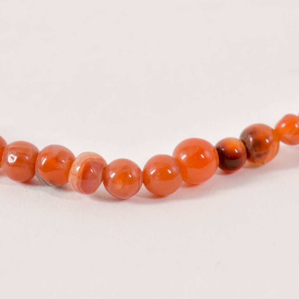 Polished Carnelian Stone Beads Nigeria