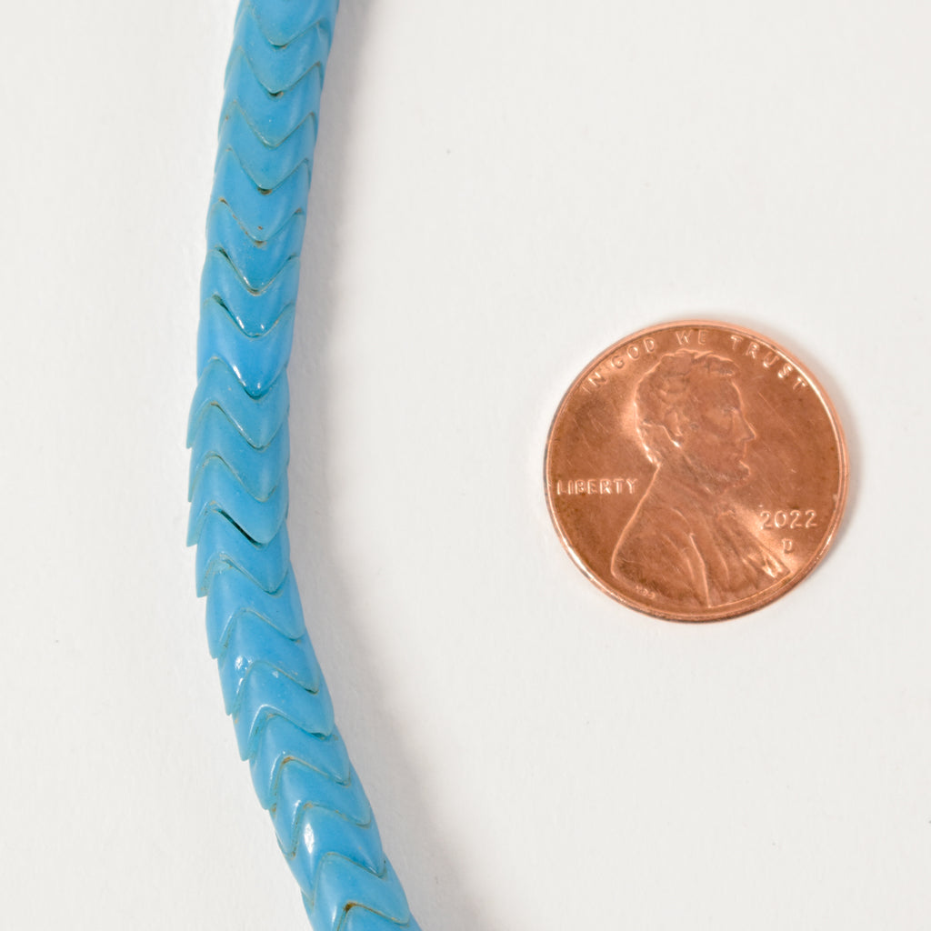 Snake Interlocking Blue Trade Beads