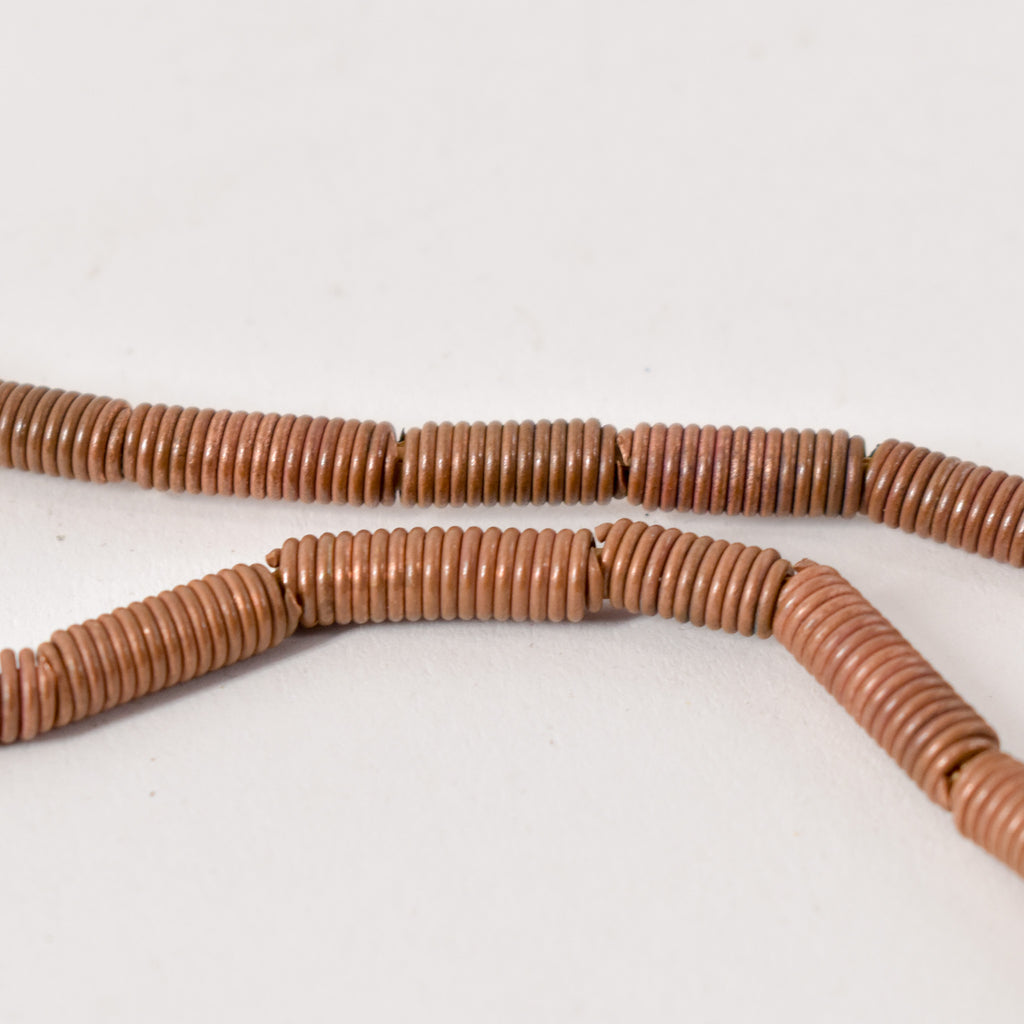 Copper Coiled Trade Beads Ethiopia