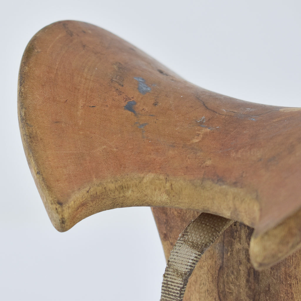 Maasai Wood Headrest with Strap Kenya