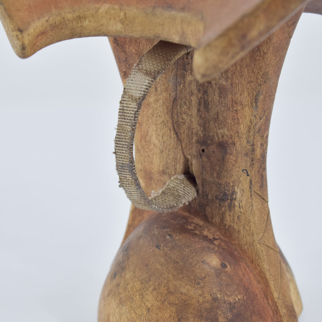 Maasai Wood Headrest with Strap Kenya