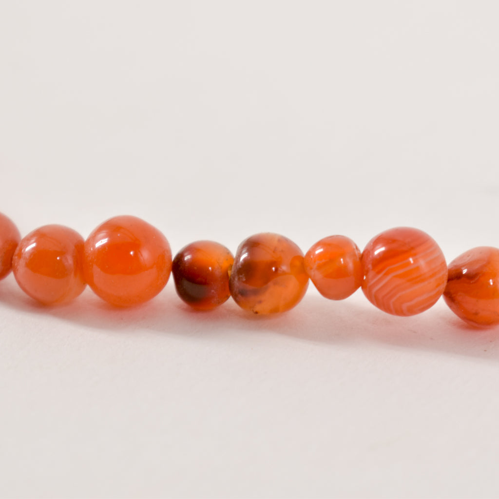 Polished Carnelian Stone Beads Nigeria