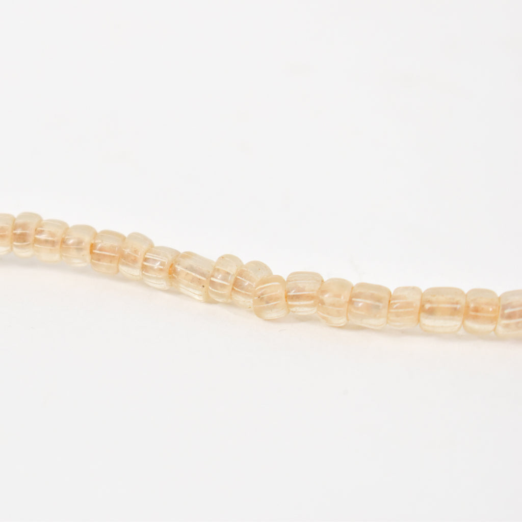 Clear Onion Skin Venetian Trade Beads 30 Inch