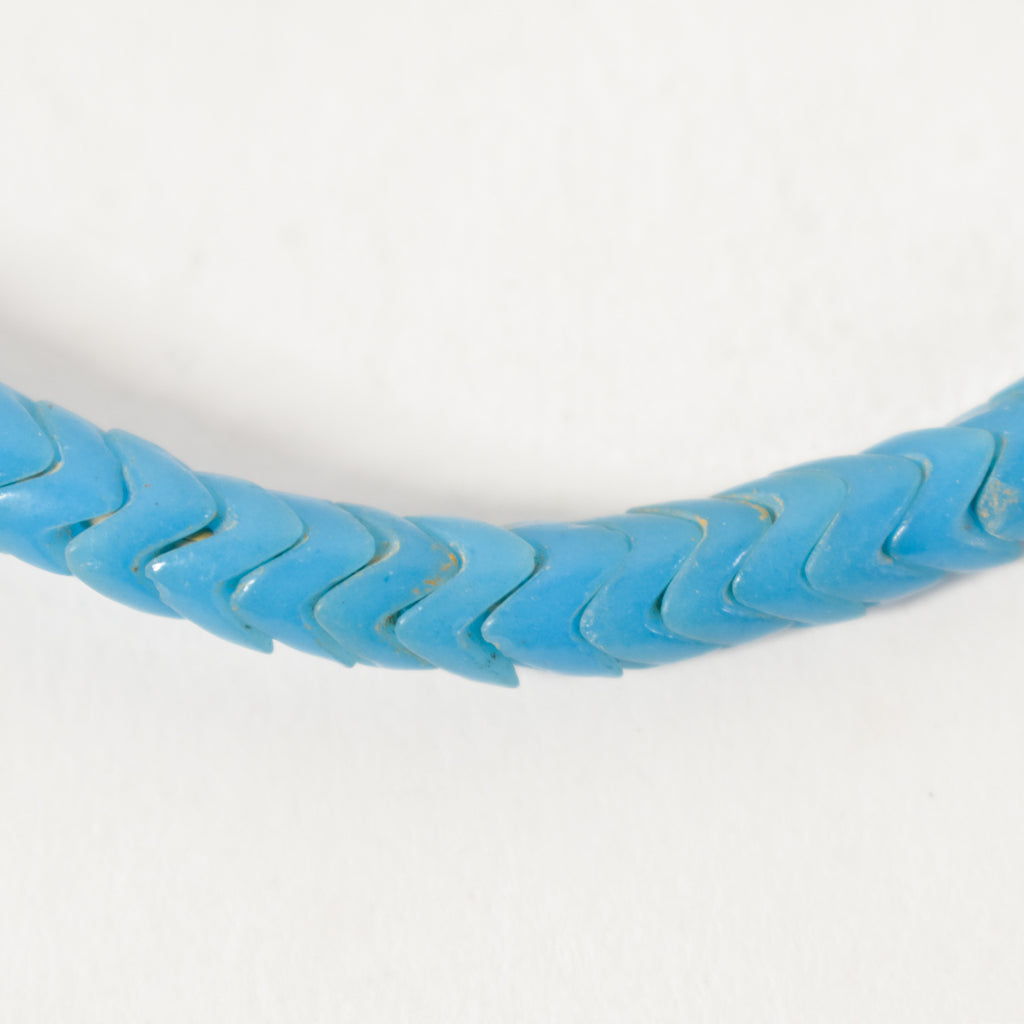 Snake Interlocking Blue Trade Beads