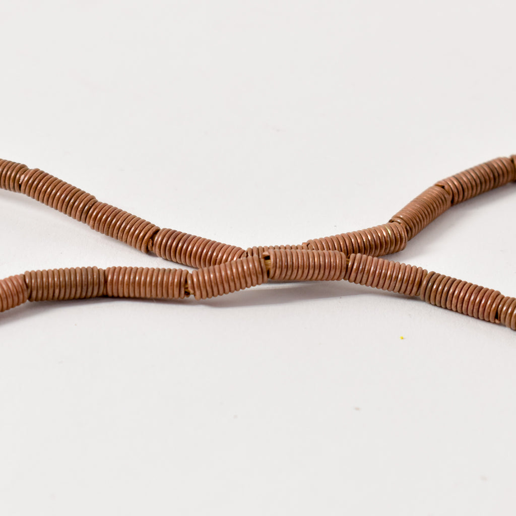 Copper Coiled Trade Beads Ethiopia