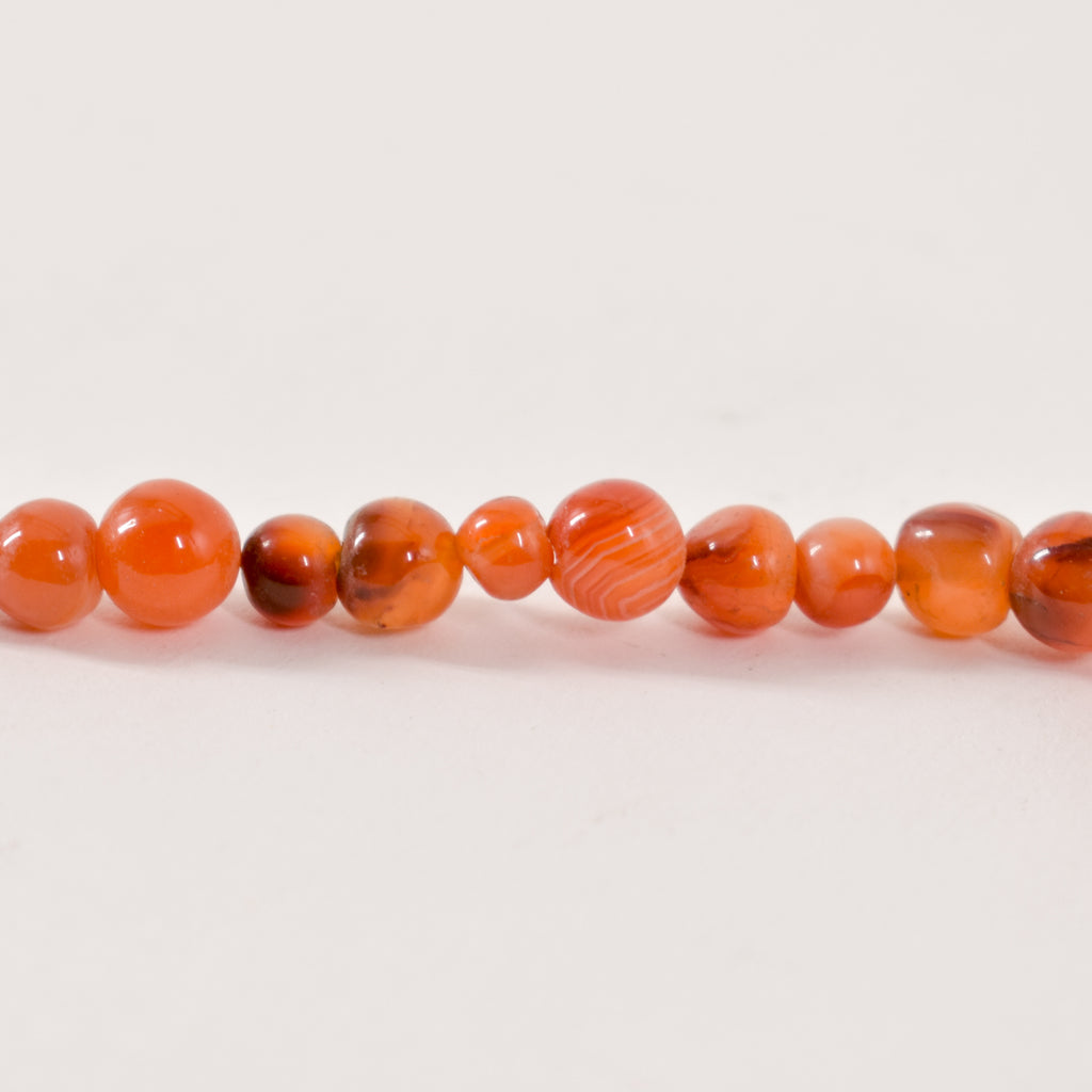 Polished Carnelian Stone Beads Nigeria