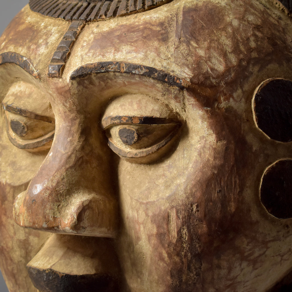 Igbo Huge Wood Carved Mask Nigeria