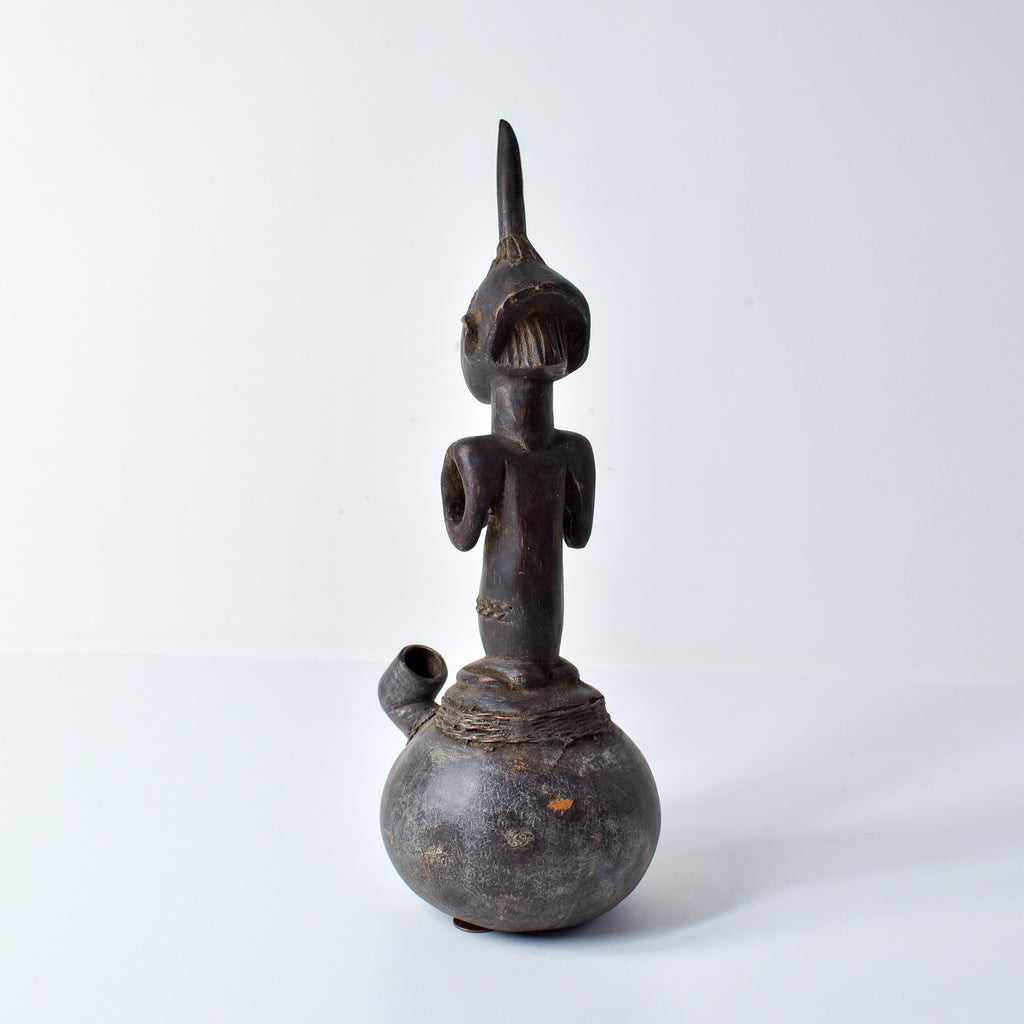 Luba Pipe with Female Figure Congo